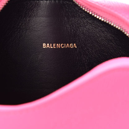 Balenciaga Grained Calfskin Logo XS Ville Camera Bag Acid Pink Black 6 of 8
