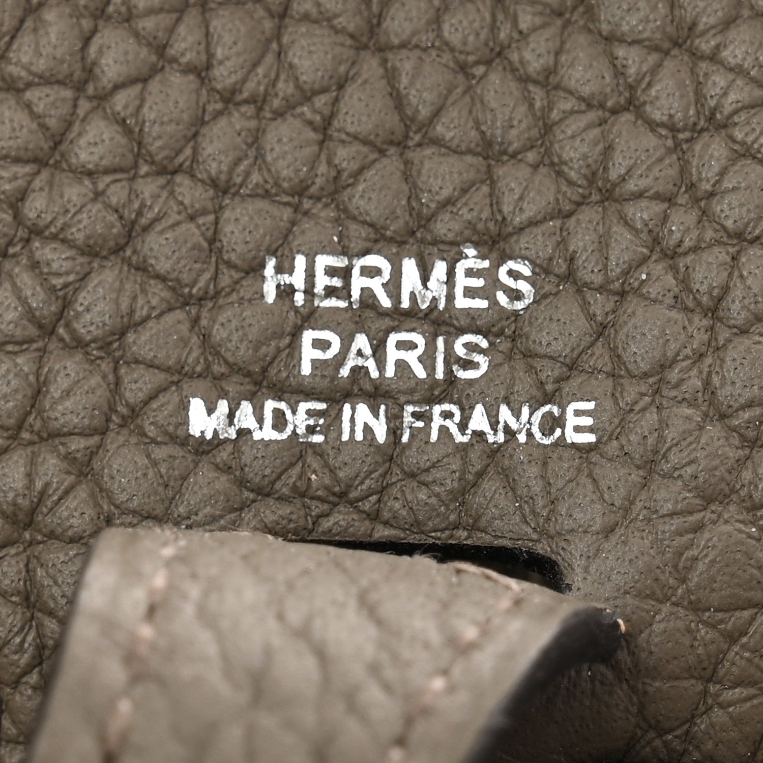 Hermes Taurillon Clemence Evelyne TPM Gris Meyer 6 of 10