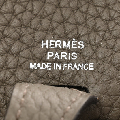 Hermes Taurillon Clemence Evelyne TPM Gris Meyer 6 of 10