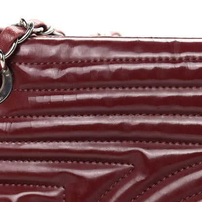 Chanel Vinyl Coco Ming Tote Dark Red 14 of 19