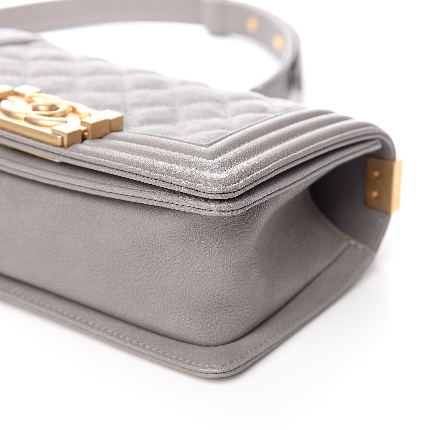 Chanel Caviar Quilted Small Boy Flap Grey 9 of 11