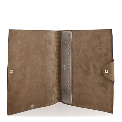 Hermes Togo Ulysse MM Agenda Cover Beige De Weimar 5 of 10
