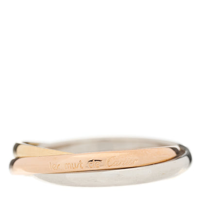 Cartier 18K Pink Yellow White Gold Extra Small Les Must De Cartier Trinity Ring 51 5.75 1 of 7