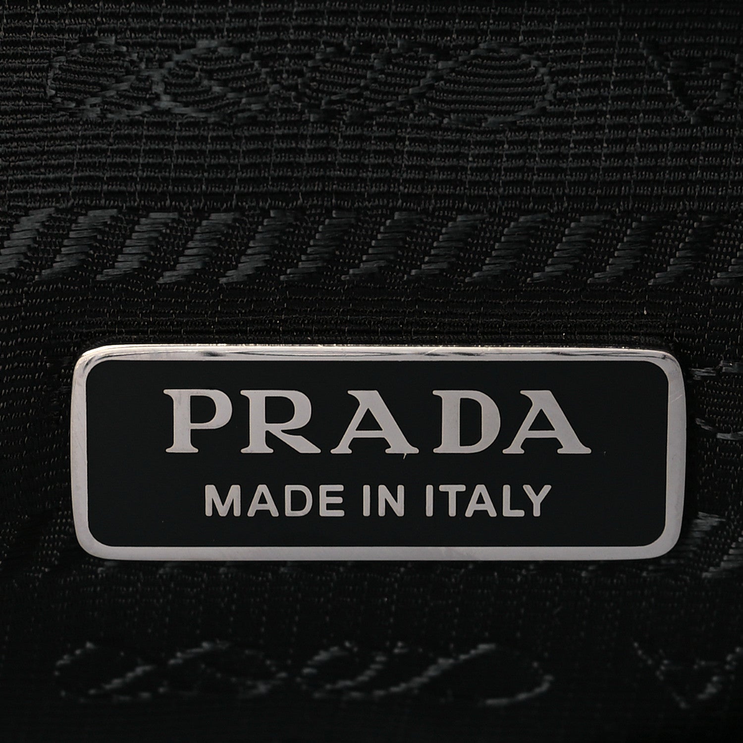 Prada Terry Cloth Mini Re-Edition 2000 Bag Black White 6 of 11