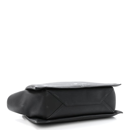 Celine Baby Grained Calfskin Medium Tri-Fold Bag Black 4 of 13