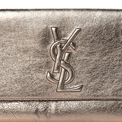 Saint Laurent Metallic Calfskin Large Belle De Jour Clutch Rose Gold 6 of 9