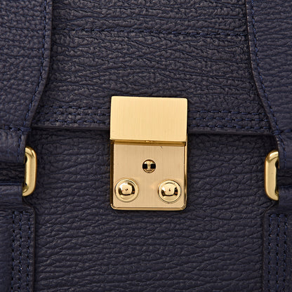 3.1 Phillip Lim 3.1 Textured Calfskin Medium Pashli Satchel Ink 10 of 10