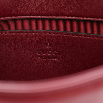 Gucci Lambskin Matelasse Small GG Marmont Shoulder Bag Rosso Ancora 6 of 12