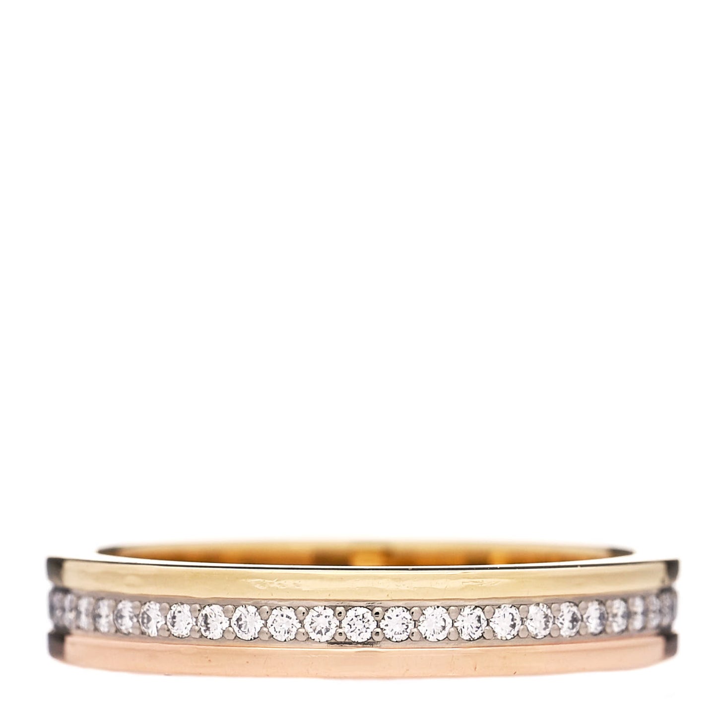 18K White Yellow Pink Gold Diamond 3.5mm Vendome Louis Cartier Wedding Band Ring 52 6