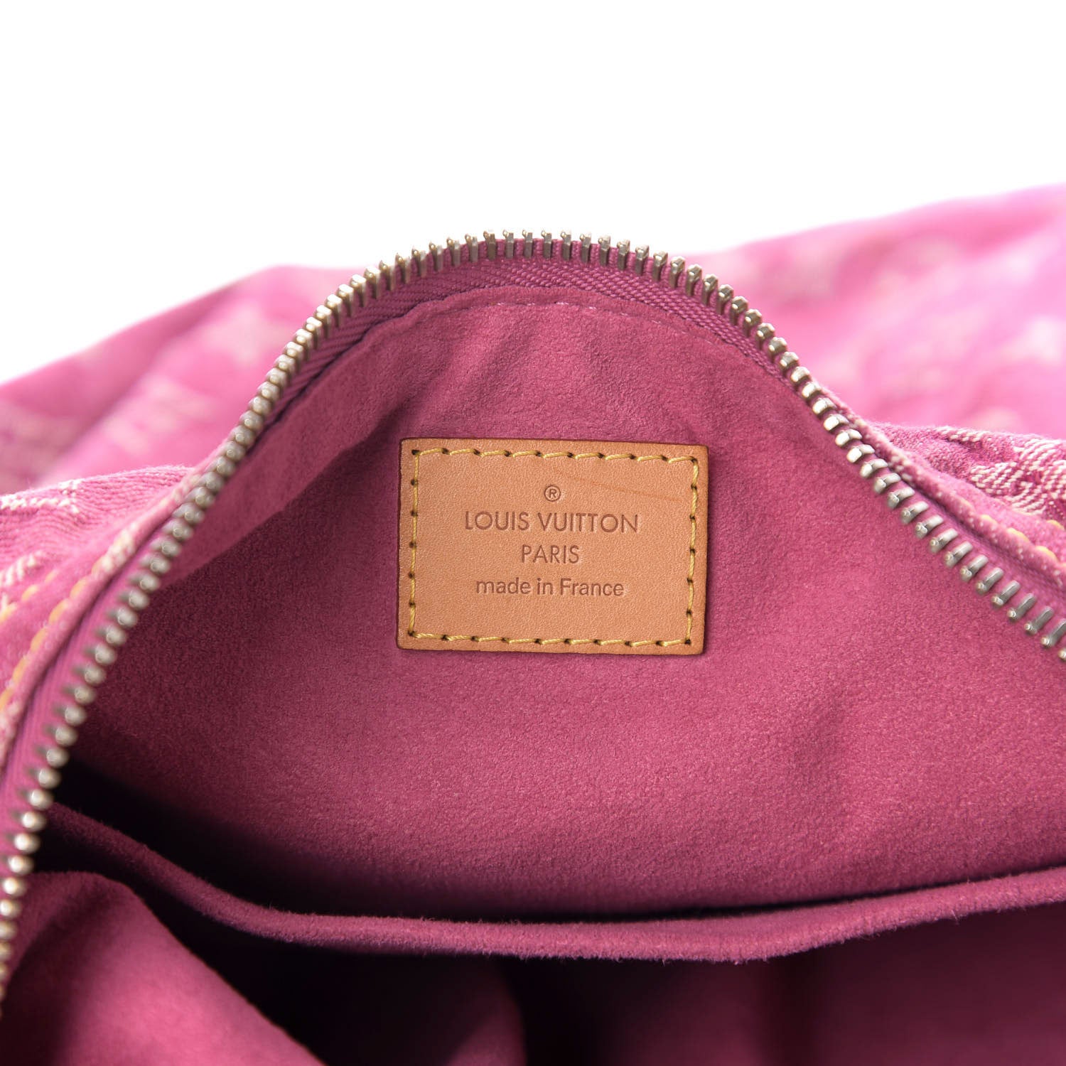 Louis Vuitton Denim Baggy GM Fuchsia 5 of 9