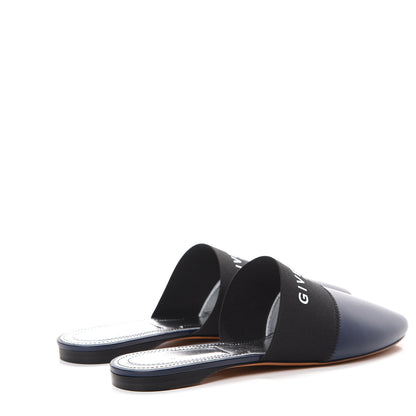 Givenchy Calfskin Bedford Logo Mule Slides 38.5 Navy Black 4 of 8