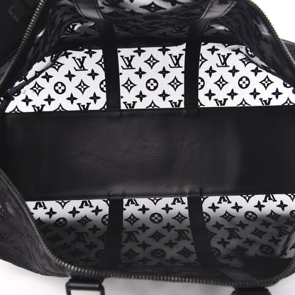 Louis Vuitton Monogram See Through Keepall Bandouliere 50 Black 4 of 11