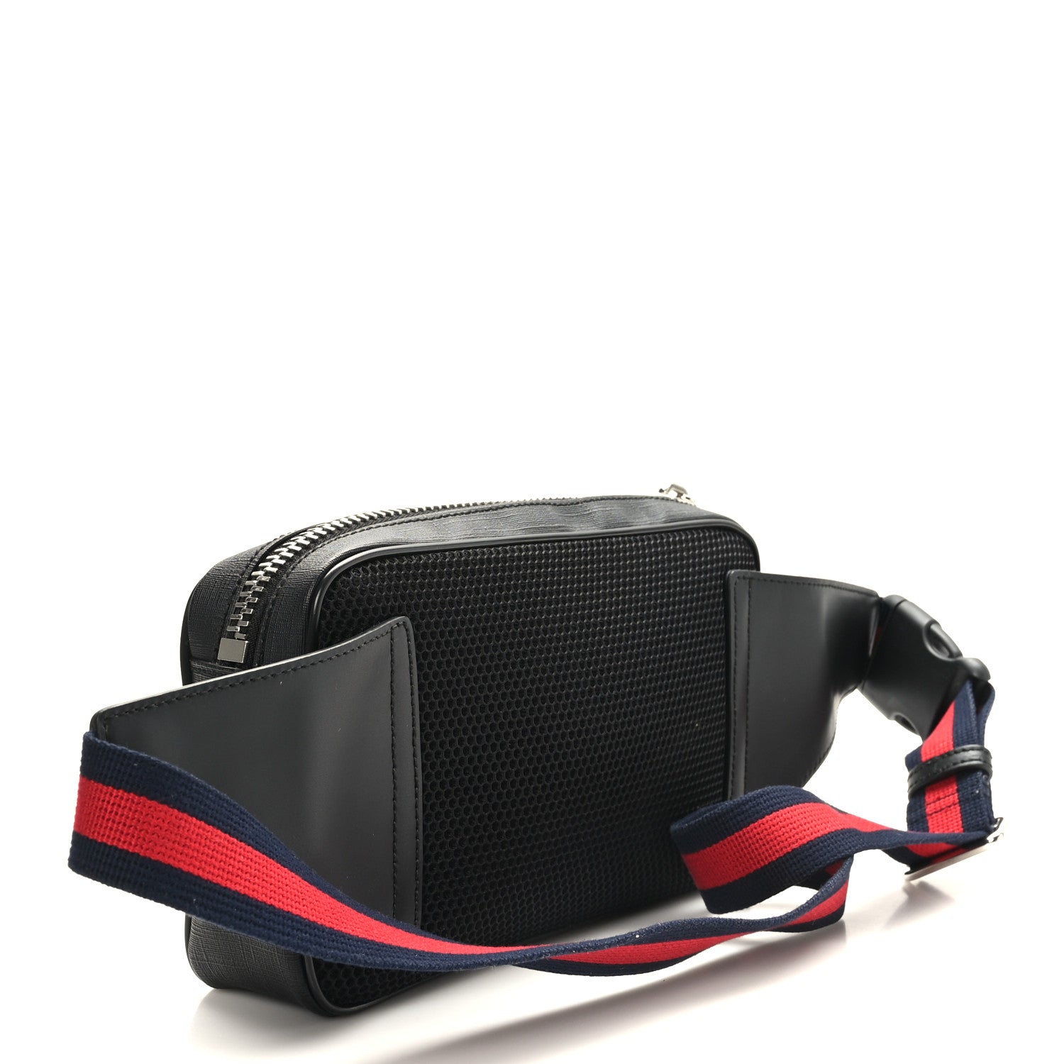 Gucci Soft GG Supreme Monogram Web Belt Bag Black Grey 3 of 9