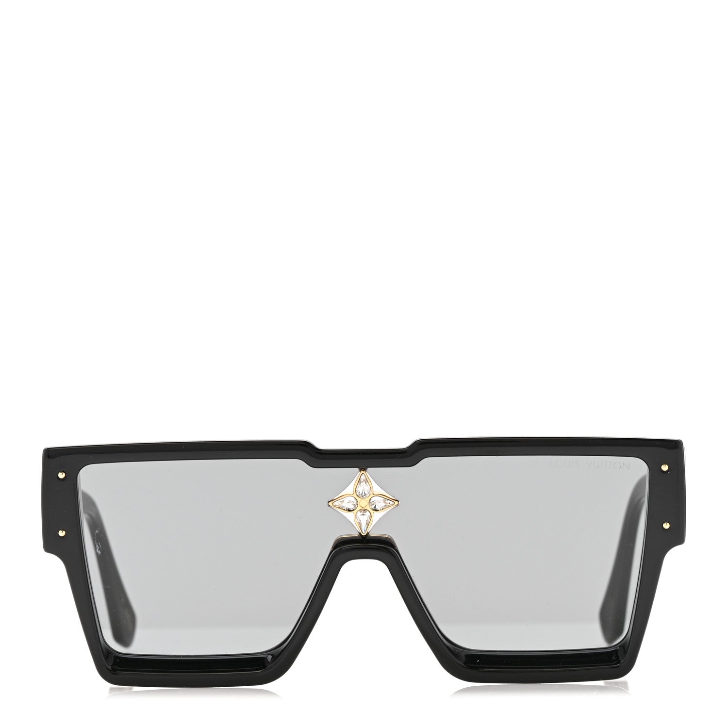 Louis Vuitton Acetate Swarovski Crystal Cyclone Sunglasses Z1578E Black 2 of 8