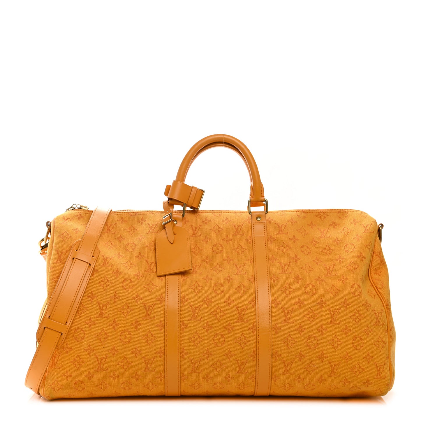 Denim Monogram Keepall Bandouliere 50 Ocre