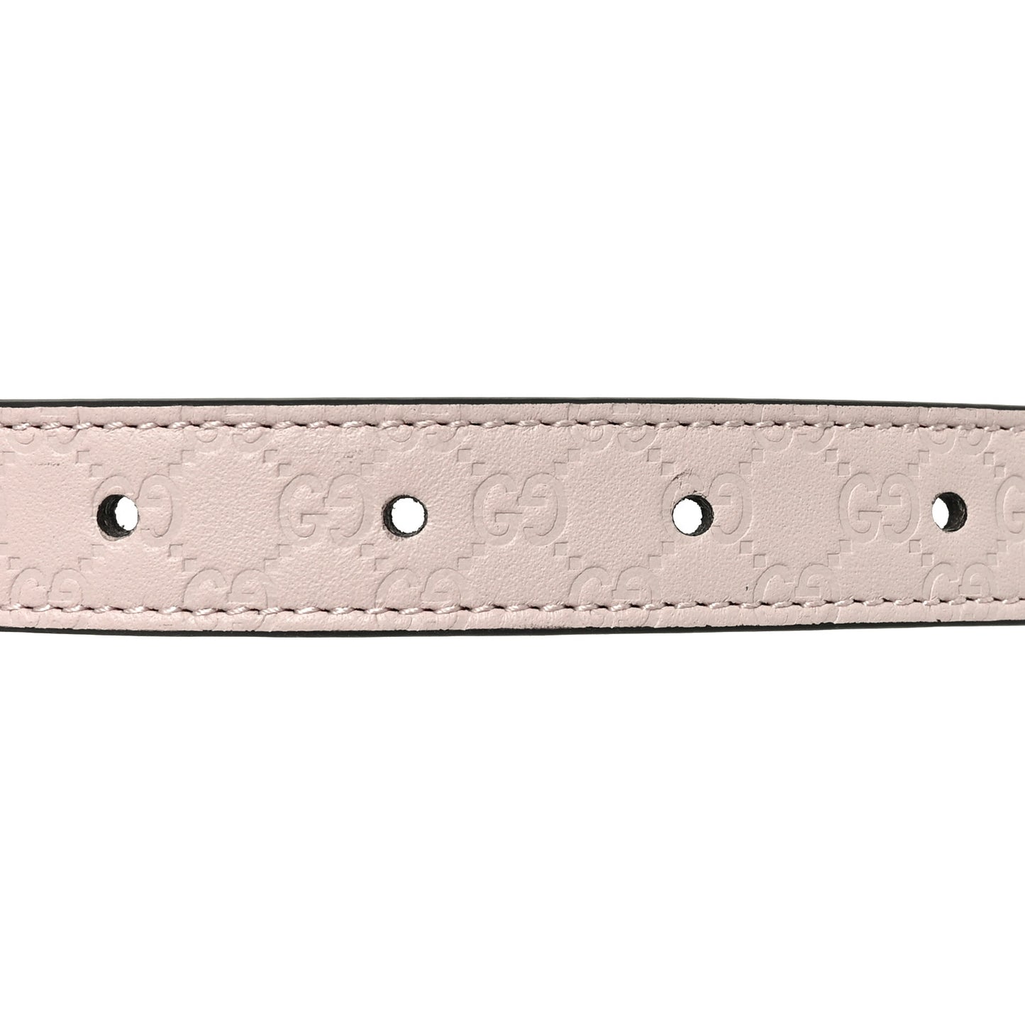 Arabella Calfskin Guccissima Double G Reversible 20mm Belt 80 32 Porcelain Rose Brown