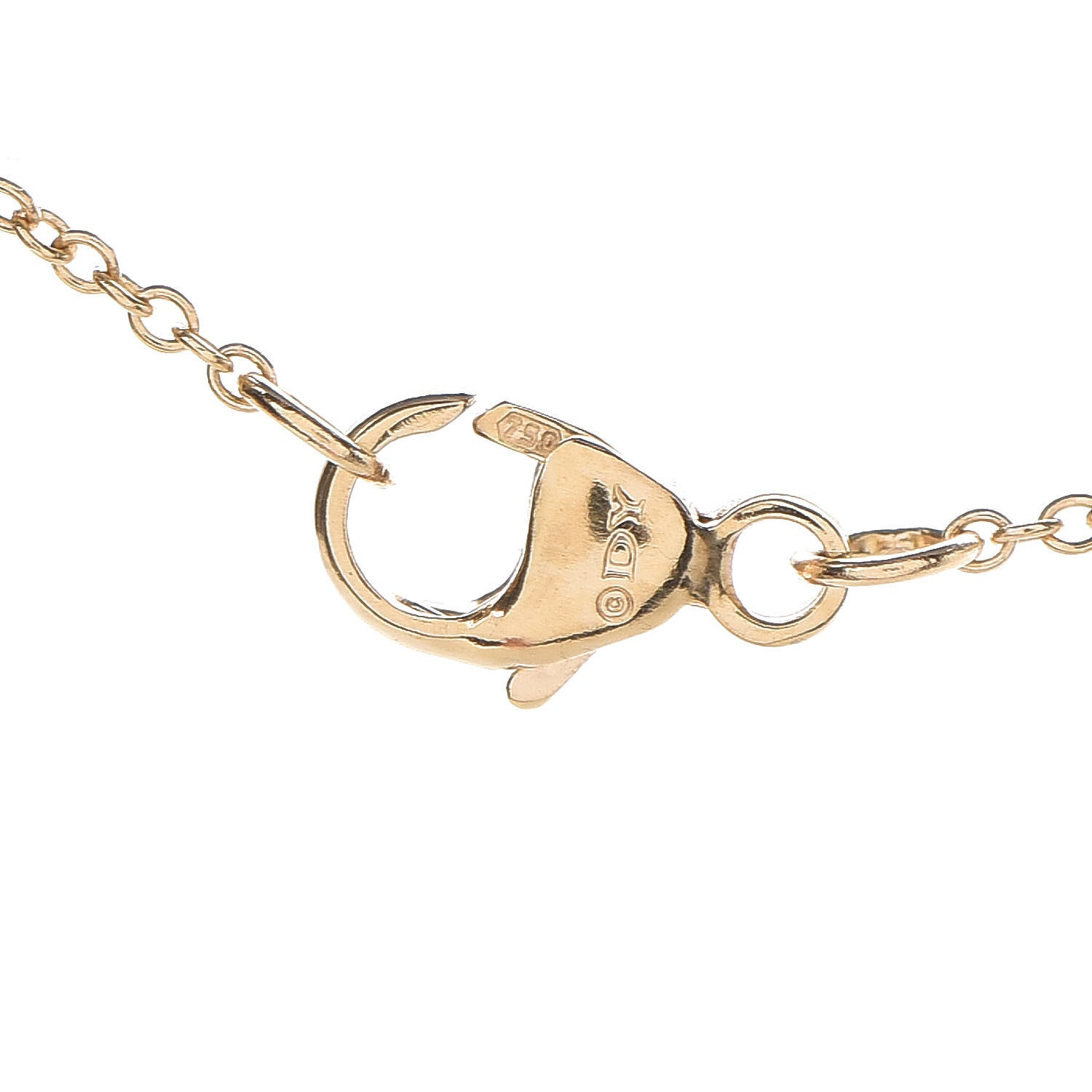 David Yurman 18K Yellow Gold Blue Sapphire Diamond Evil Eye Necklace 6 of 7