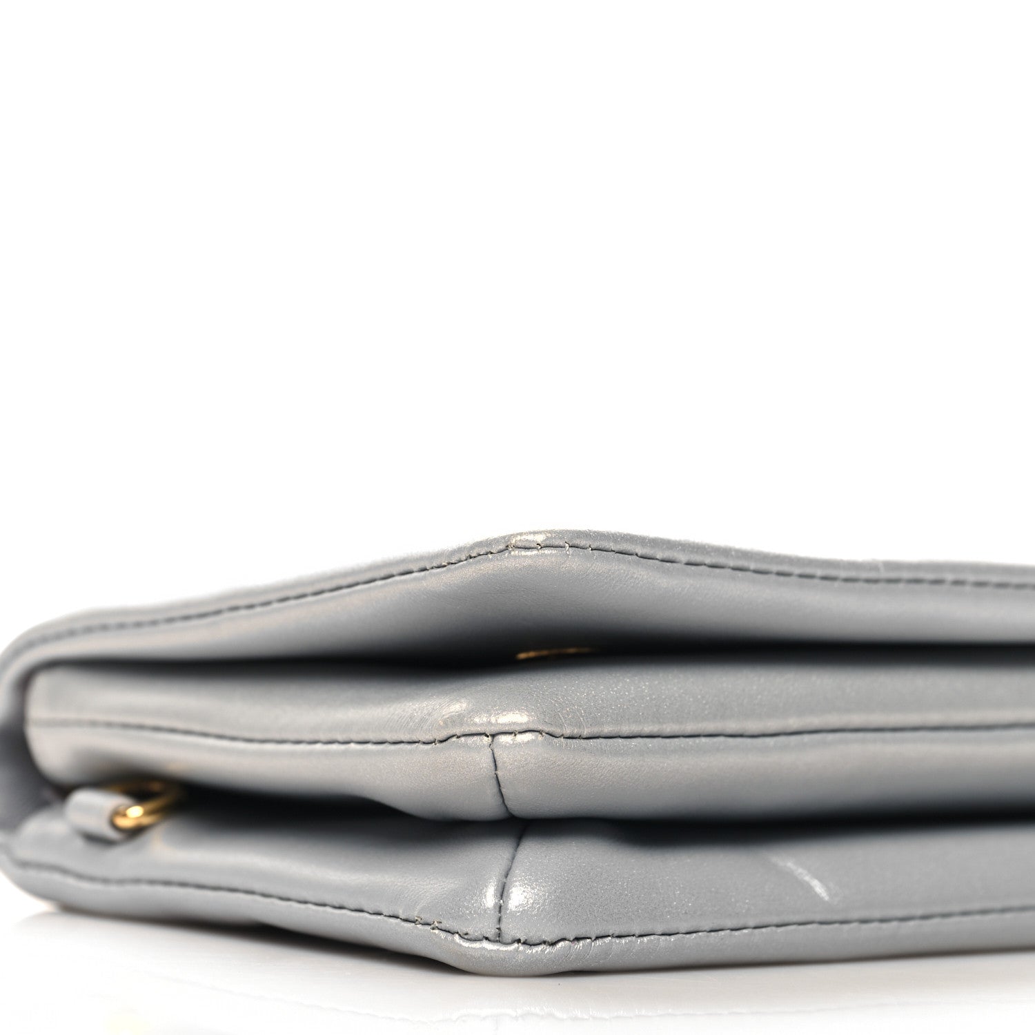 Louis Vuitton Metallic Lambskin Embossed Monogram Pochette Coussin Silver 8 of 9