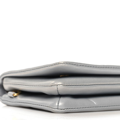 Louis Vuitton Metallic Lambskin Embossed Monogram Pochette Coussin Silver 8 of 9