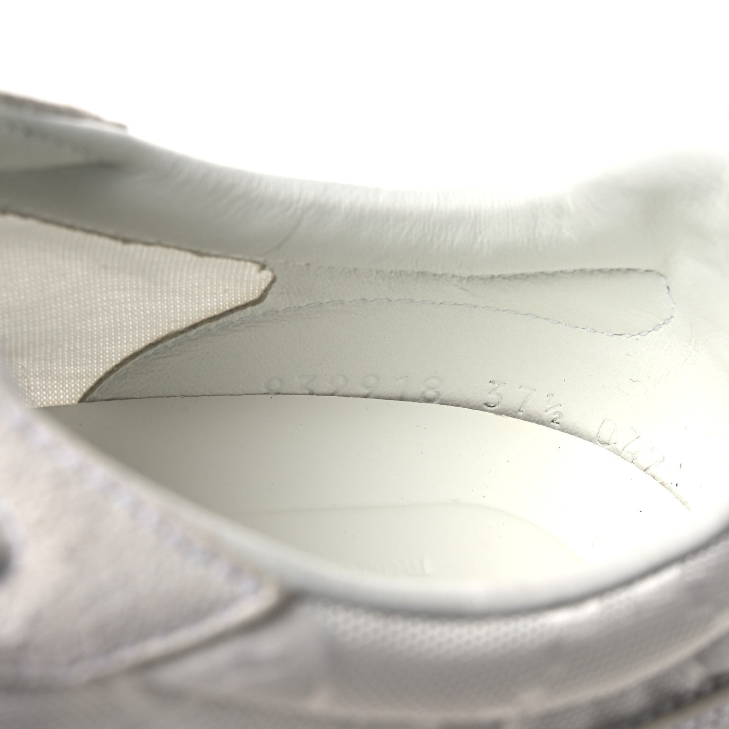 Gucci GG Suede Monogram Web Re-Motion Sneakers 37.5 White 10 of 11