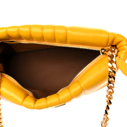 Burberry Calfskin Quilted Small Lola Zip Deep Saffron 5 of 10