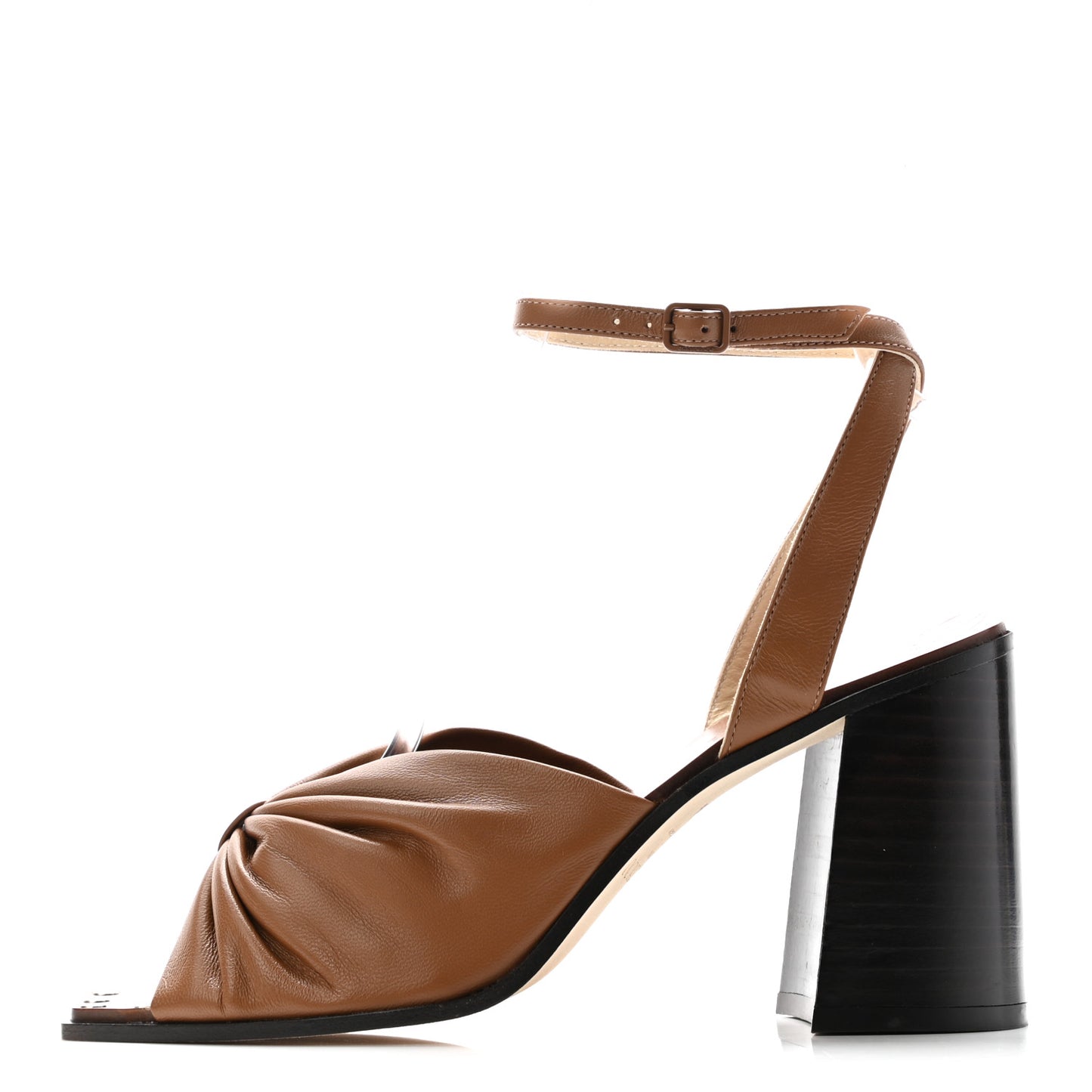 Calfskin Jasie 85 Sandals 37.5 Cuoio