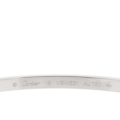 Cartier 18K White Gold Small LOVE Bracelet 19 3 of 4