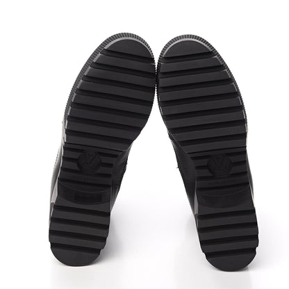 Louis Vuitton Suede Calfskin Laureate Platform Desert Boots 37 Black 5 of 8