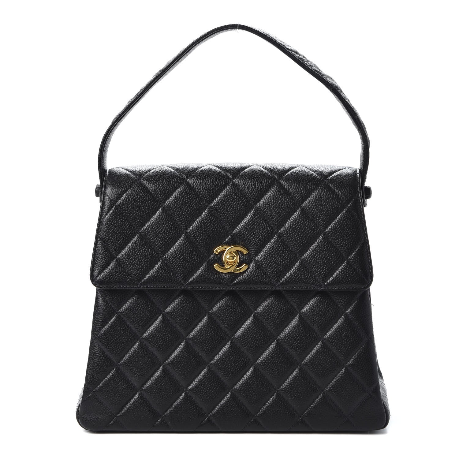 Chanel Caviar Quilted Medium Kelly Flap Black 1 of 11