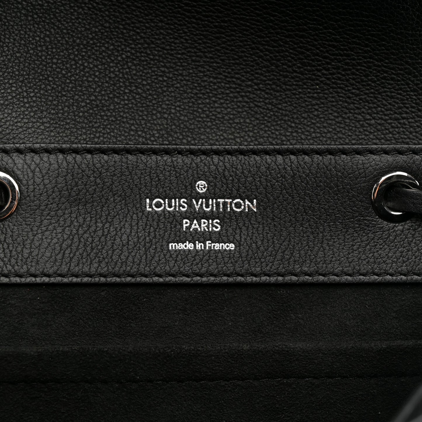 Calfskin Lockme Backpack Black