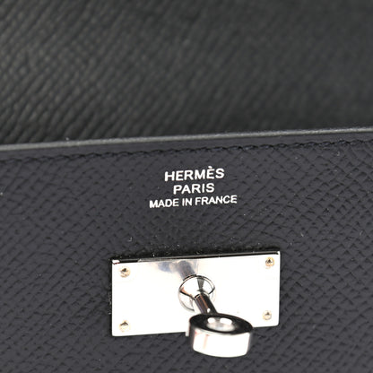 Hermes Epsom Kelly Wallet To Go Black 6 of 7