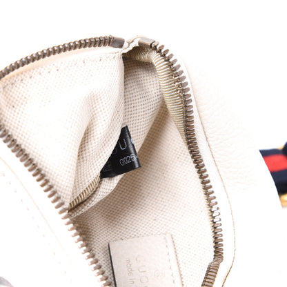 Gucci Grained Calfskin Small Logo Belt Bag White 8 of 9