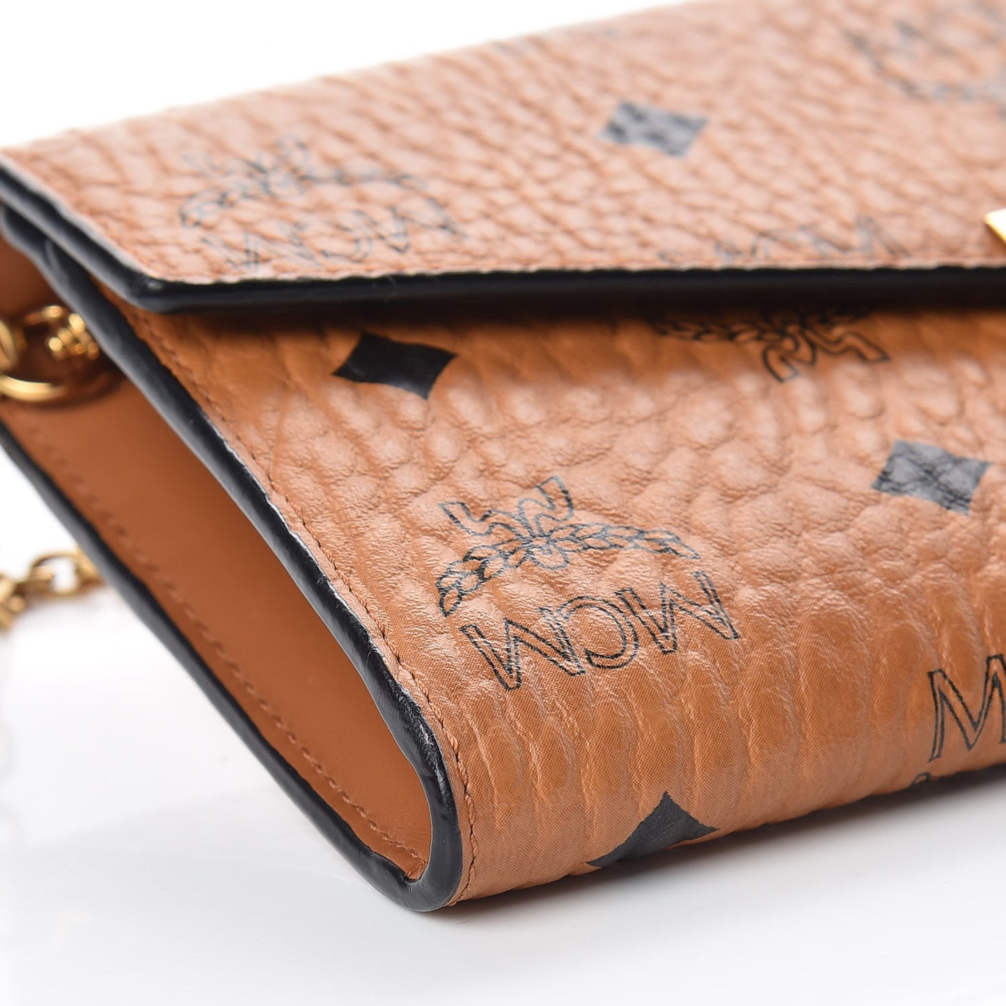 Visetos Large Patricia Wallet On Chain Cognac