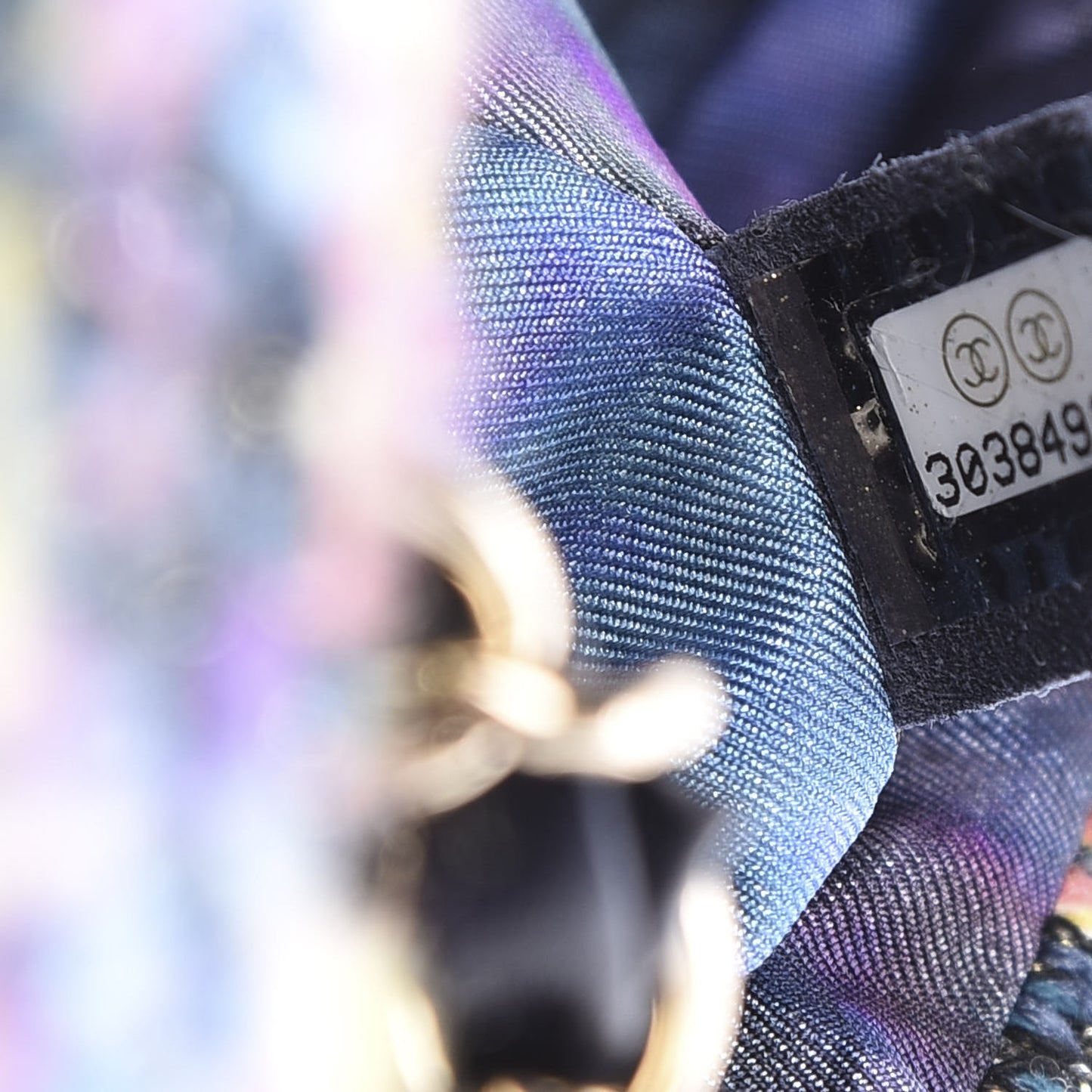 Knit Mini Rectangular Flap Multicolor