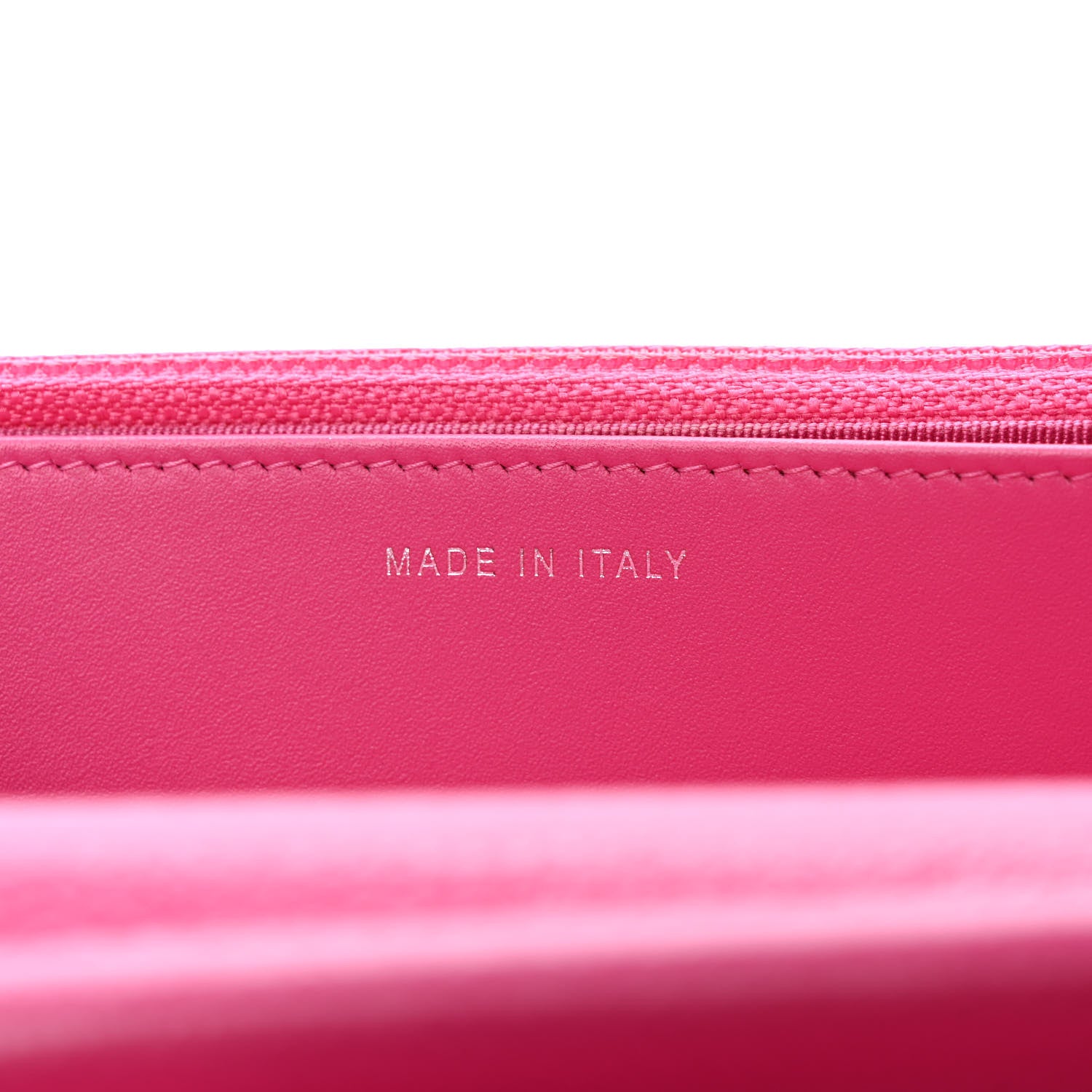 Chanel Caviar Quilted Wallet on Chain WOC Fuchsia 7 of 10