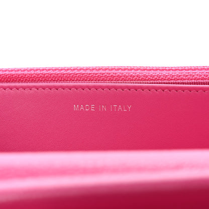 Chanel Caviar Quilted Wallet on Chain WOC Fuchsia 7 of 10