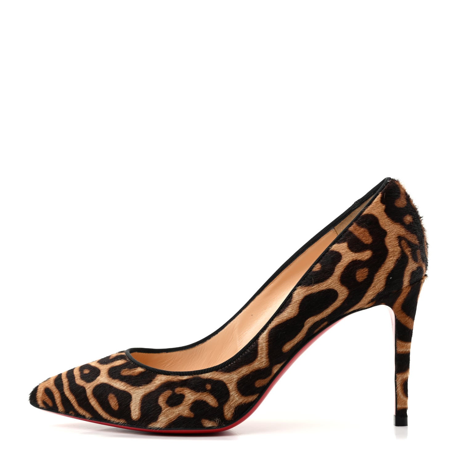 Christian Louboutin Pony Hair Jaguar Print Pigalle 85 Pumps 38 Brown 1 of 10
