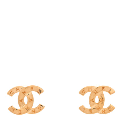 Chanel Metal CC Mini Stud Earrings Gold 1 of 5