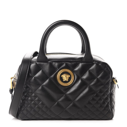 Versace Nappa Quilted Icon Bowler Black 1 of 9