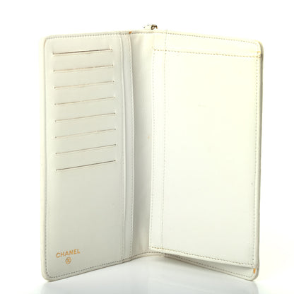 Chanel Lambskin Quilted Valentine Wallet White 4 of 4
