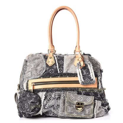 Louis Vuitton Denim Patchwork Bowly Black 1 of 7