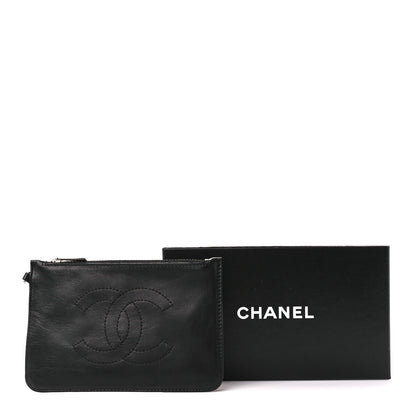 Chanel Calfskin CC Small Cosmetic Case Black 11 of 11