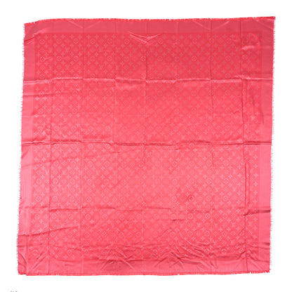 Louis Vuitton Silk Lurex Wool Monogram Shine Shawl Fuchsia 1 of 3