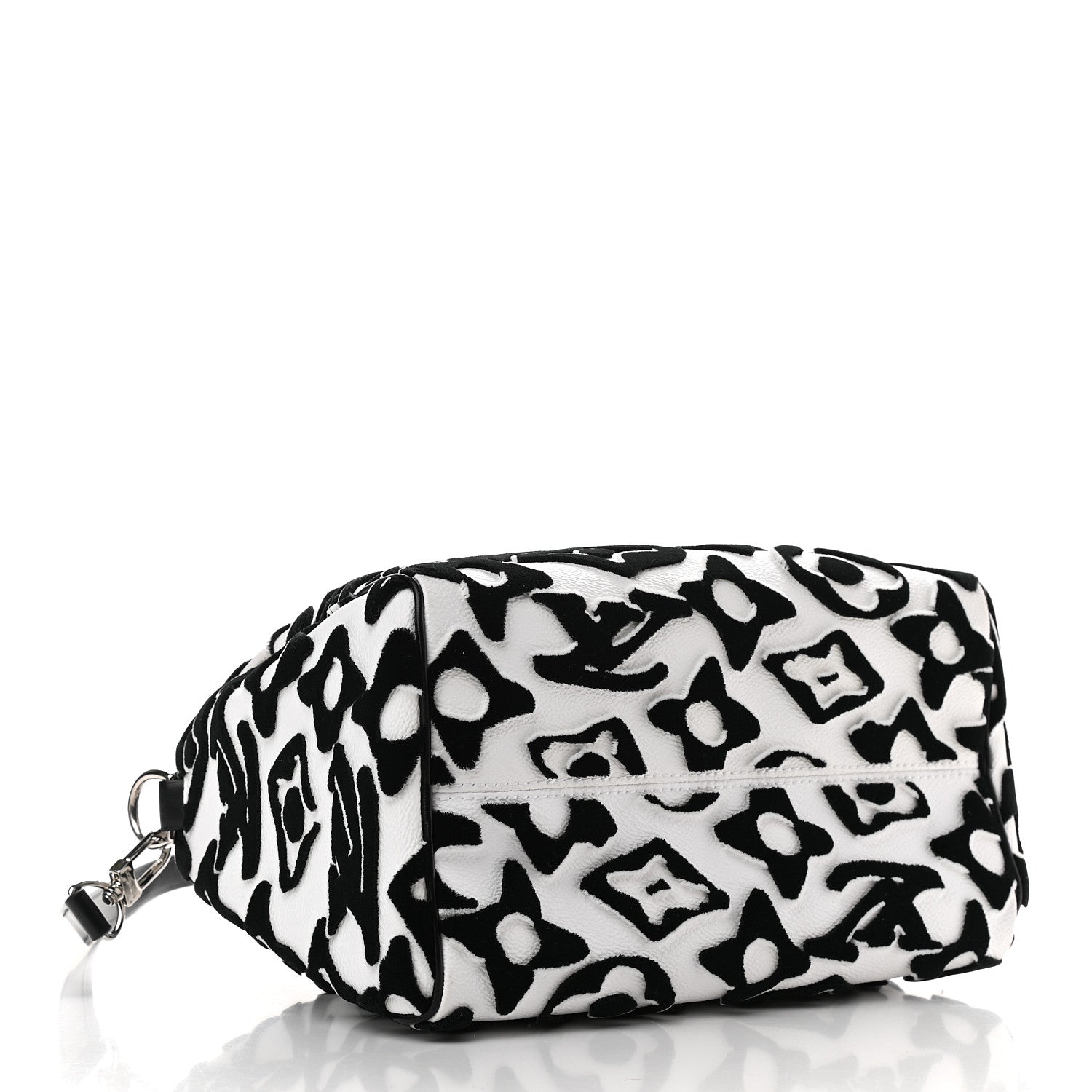 Louis Vuitton X UF Tufted Monogram Speedy Bandouliere 25 White Black 3 of 7