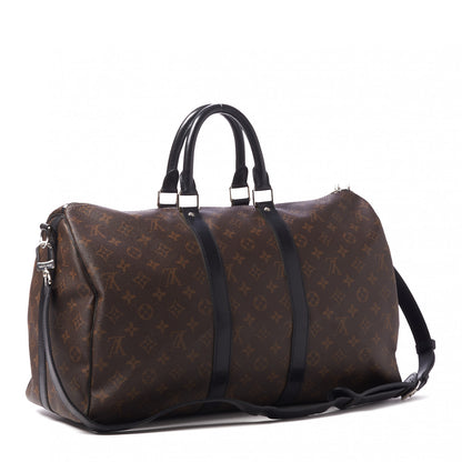 Louis Vuitton Monogram Macassar Keepall Bandouliere 45 3 of 9