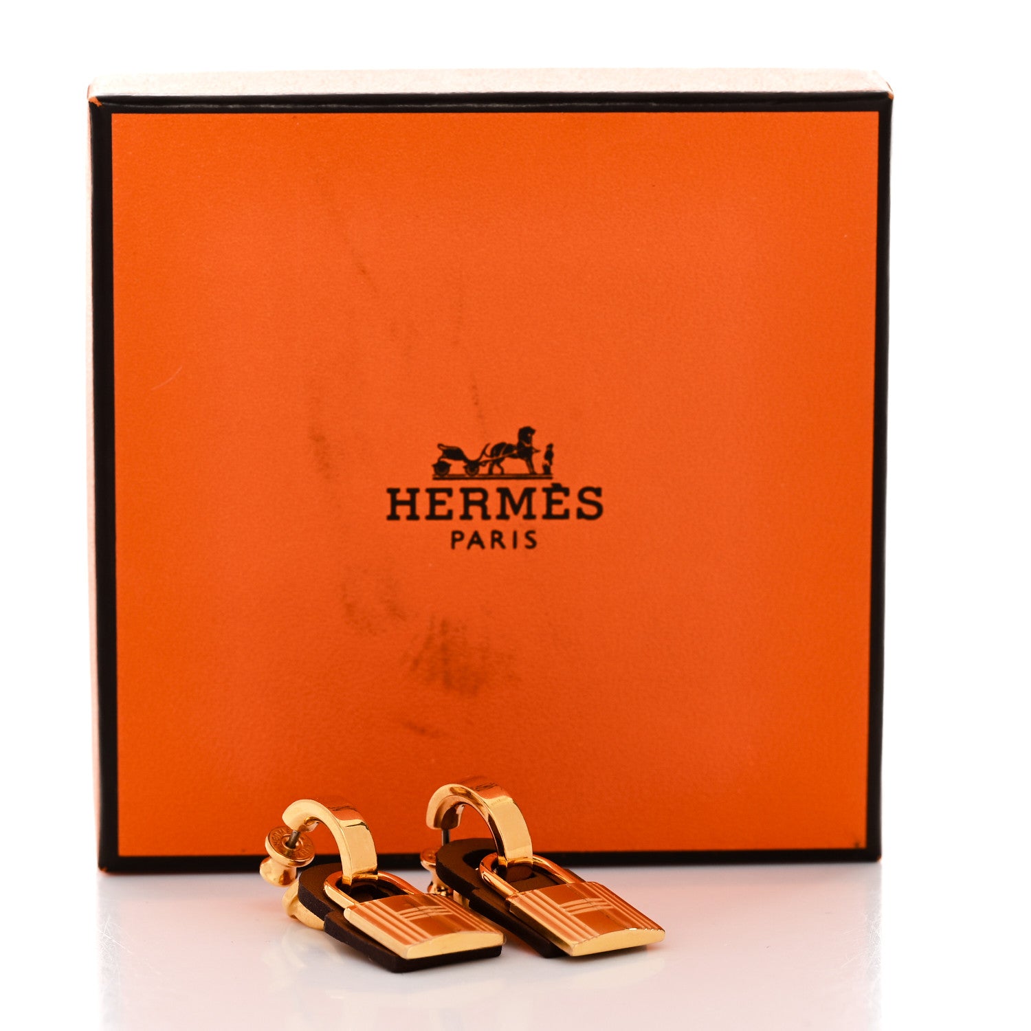 Hermes Swift O'Kelly Earrings Gold 7 of 7