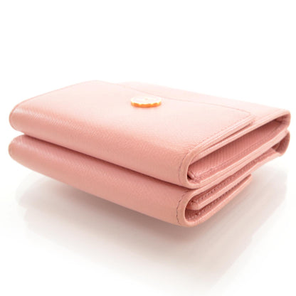 Chanel Leather CC Compact Wallet Pink 3 of 9