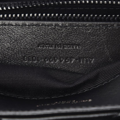 Saint Laurent Calfskin Y Quilted Monogram Small Loulou Chain Satchel Black 8 of 10