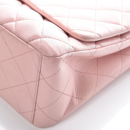 Chanel Lambskin Quilted Maxi Single Flap Pink 12 of 19