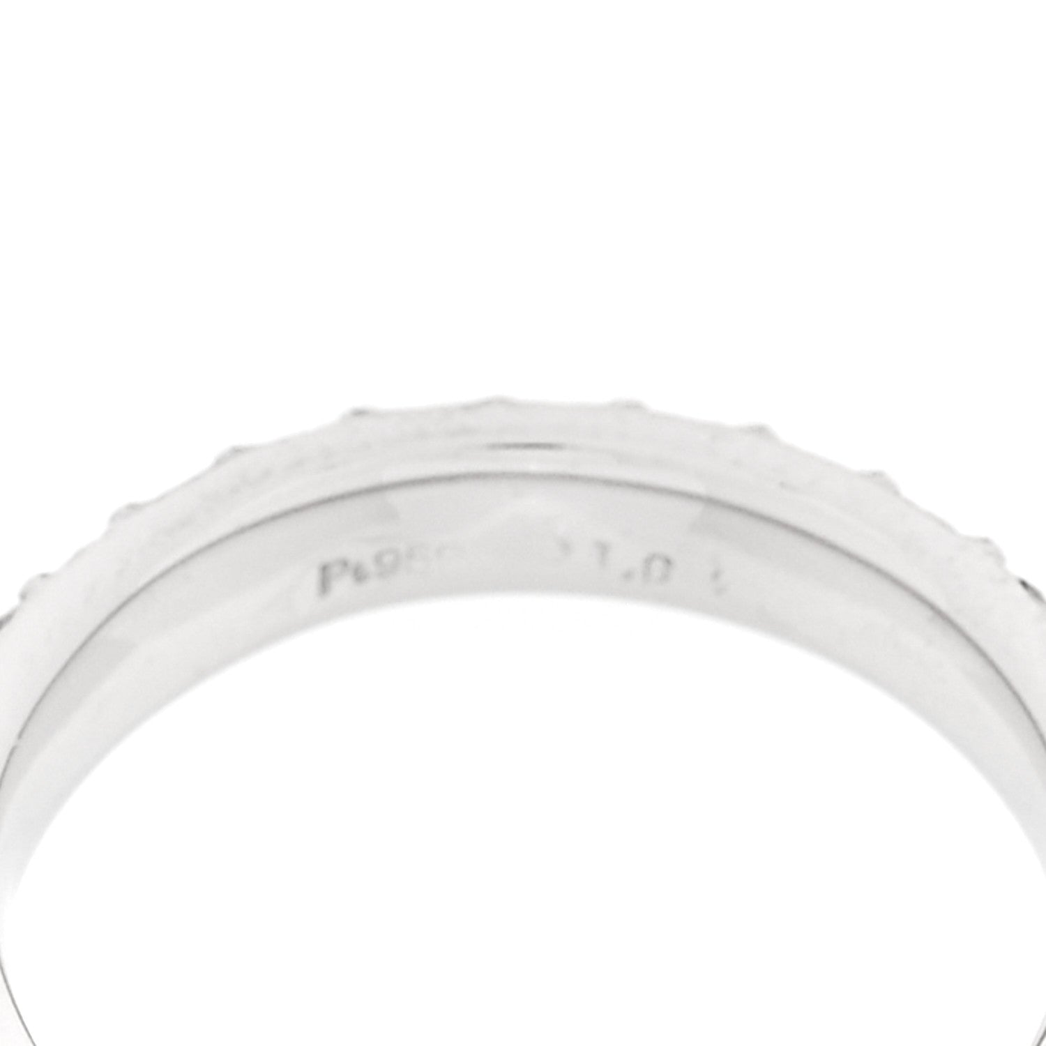 Parker & West by FASHIONPHILE Platinum Diamond 1.61ct Two Row Eternity Band Ring 52 6 6 of 9